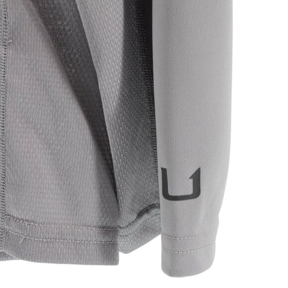 Huk Performance Long Sleeve Shirt Gray Outdoors Fishing Camping Utility XL - Picture 4 of 11